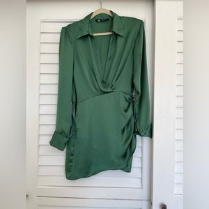 Zara Satin Effect Mini Dress